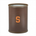 Collegiate Logo Football Texture Oval Wastebasket - Syracuse
